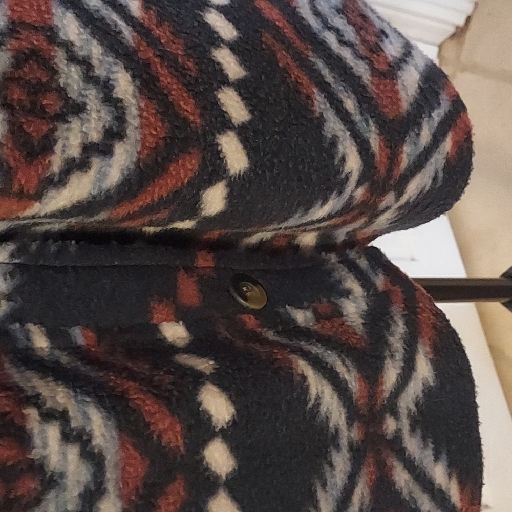 Thread & Supply Shacket Navy Red Southwestern Azt… - image 8